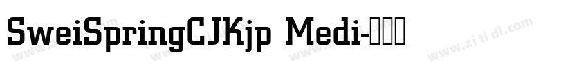 SweiSpringCJKjp Medi字体转换